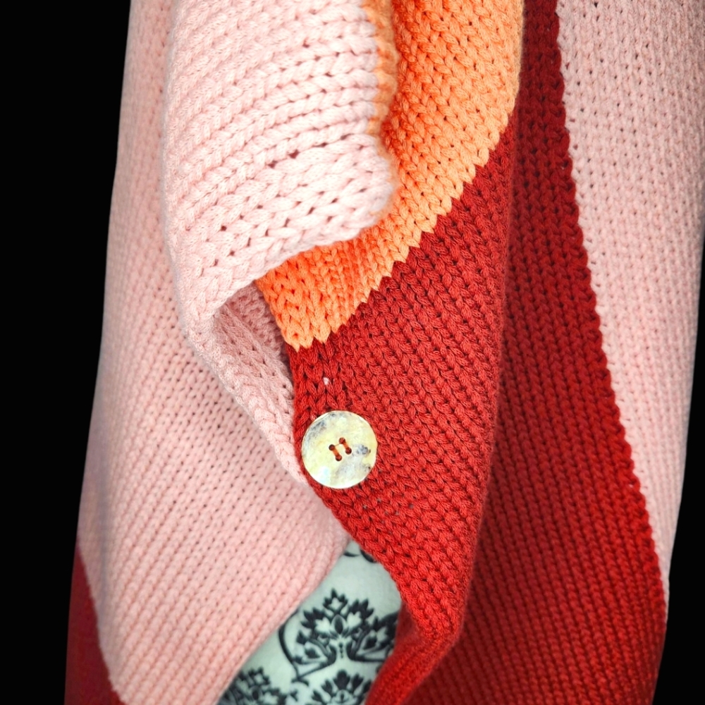 COCOGIO Colorblock Open Front Shawl - One Size - Picture 4 of 8